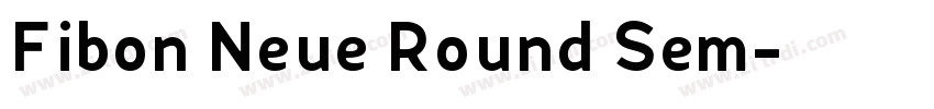 Fibon Neue Round Sem字体转换